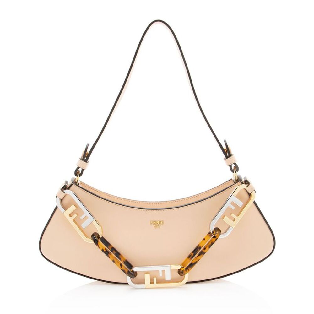 Fendi Leather O'Lock Swing Shoulder Bag